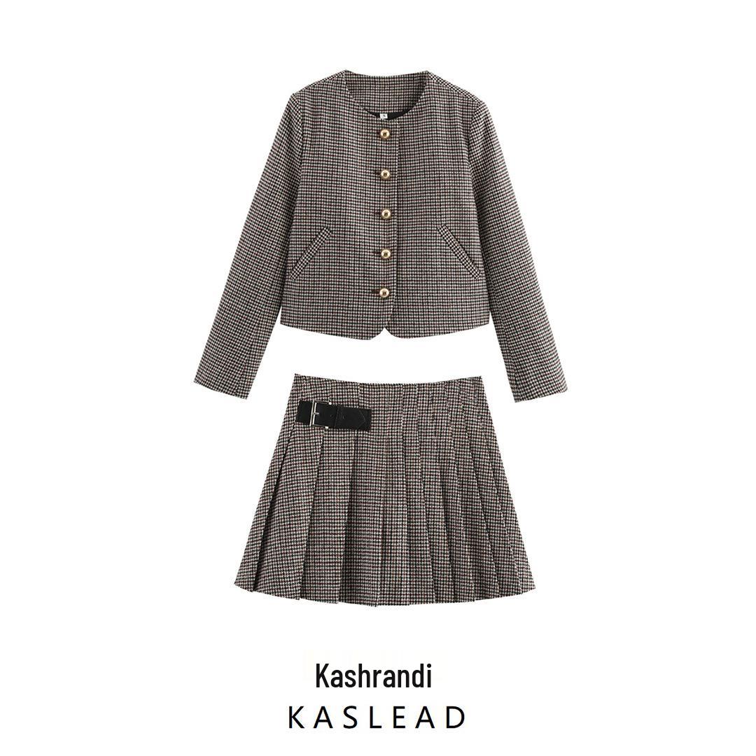 2025 Spring Women s European & American Style Fashion Set: Button-Decorated Long Sleeve Jacket with Pleated Midi Skirt S
2025 Spring Women s European & American Style Fashion Set: Button-Decorated Long Sleeve Jacket with Pleated Midi Skirt S