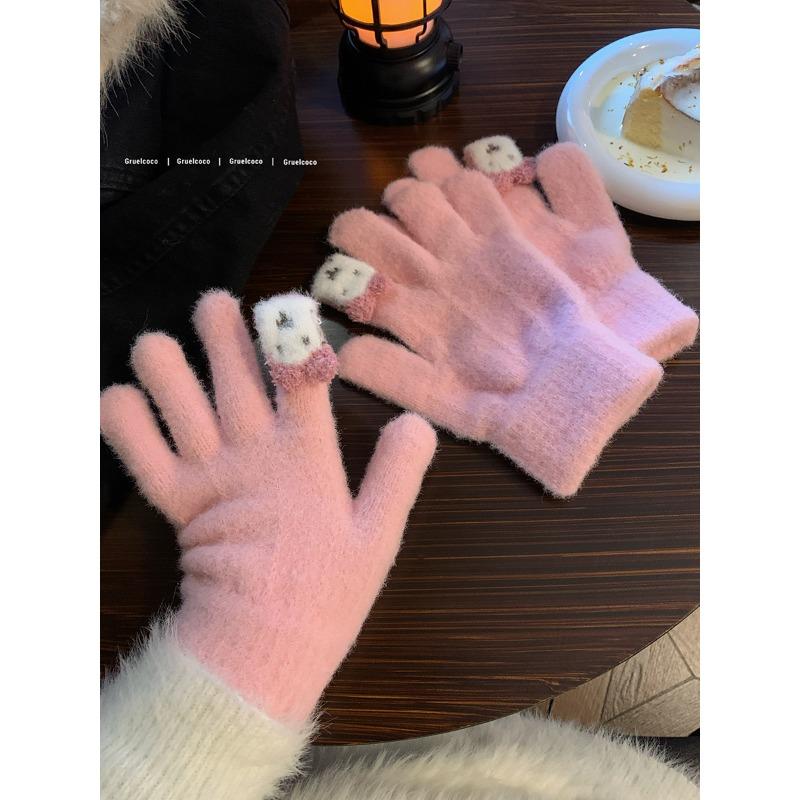 Solid Color Wool Knitted Gloves for Women in Winter with Split Fingers To Keep Warm and Cold Proof for Cycling Outdoor Students with Touch Screen one size
Solid Color Wool Knitted Gloves for Women in Winter with Split Fingers To Keep Warm and Cold Proof for Cycling Outdoor Students with Touch Screen one size