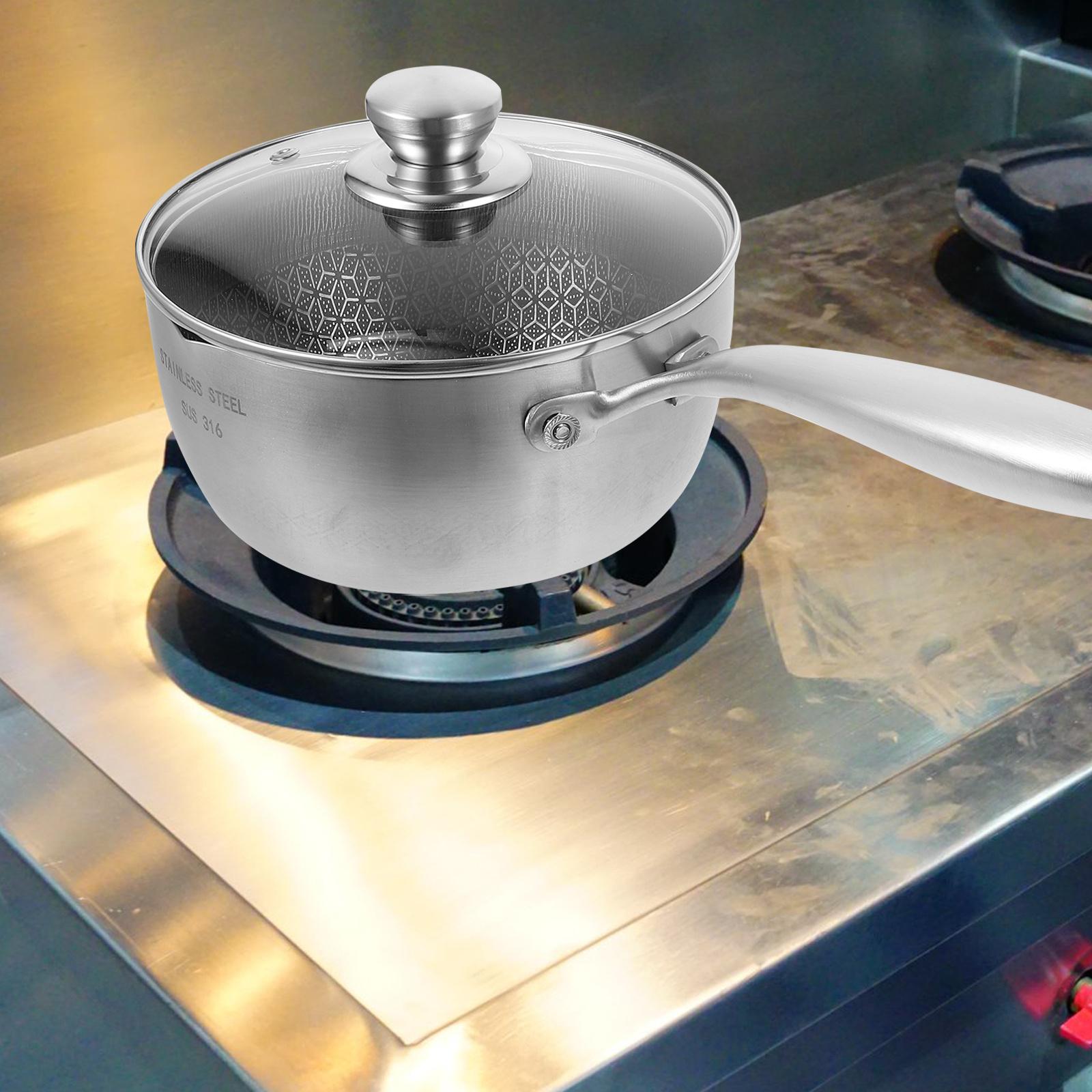 Honeycomb Stainless Steel Saucepan Milk Pan Nonstick Cooking Pot Kitchen Essential Saucepan Cooking Pot 40X18X11CM
Honeycomb Stainless Steel Saucepan Milk Pan Nonstick Cooking Pot Kitchen Essential Saucepan Cooking Pot 40X18X11CM