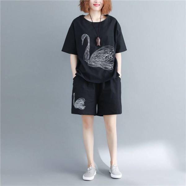 Fat Sister Running Casual Sportswear Large Size Suit Women s Summer New Fashion Embroidered Shorts Two-piece Set L чёрный
Fat Sister Running Casual Sportswear Large Size Suit Women s Summer New Fashion Embroidered Shorts Two-piece Set L чёрный