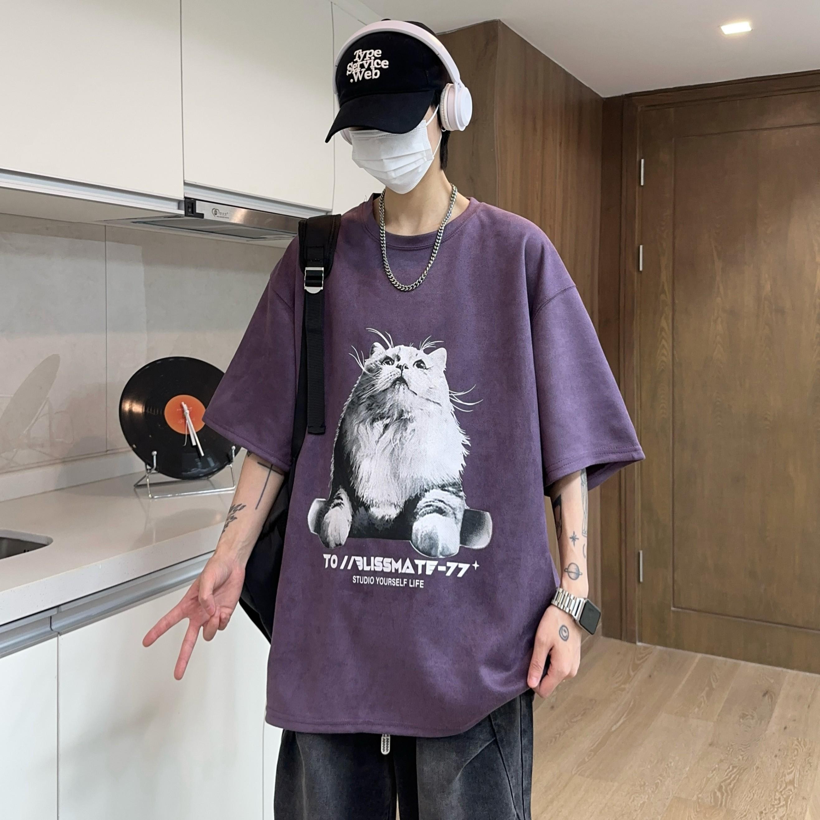 Cotton Short Sleeve t Men s T-shirt ins Trendy Hip-Hop Style Crew Neck Base Shirt Summer 3XL рожевий
Cotton Short Sleeve t Men s T-shirt ins Trendy Hip-Hop Style Crew Neck Base Shirt Summer 3XL рожевий