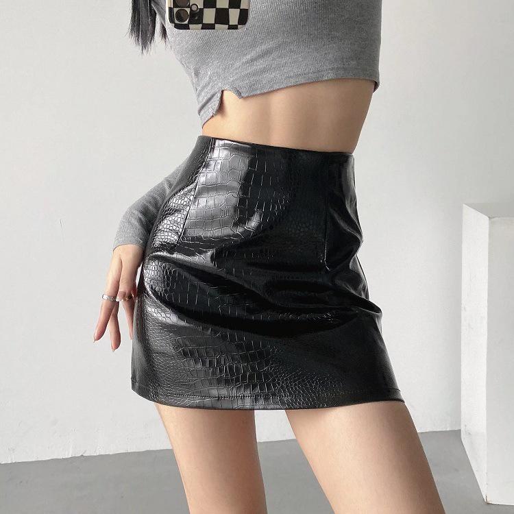 YPFF Women s High-Waist Shiny Black Crocodile Pattern PU Leather Mini Skirt L чорний
YPFF Women s High-Waist Shiny Black Crocodile Pattern PU Leather Mini Skirt L чорний