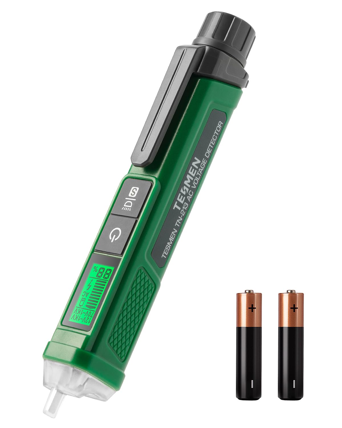Voltage TESMEN Pen Type Voltage Detector Electric Tester AC Dual Range LCD Display Percentage Display Buzzer Alarm Live Wire Tester Broken Wire зелений
Voltage TESMEN Pen Type Voltage Detector Electric Tester AC Dual Range LCD Display Percentage Display Buzzer Alarm Live Wire Tester Broken Wire зелений