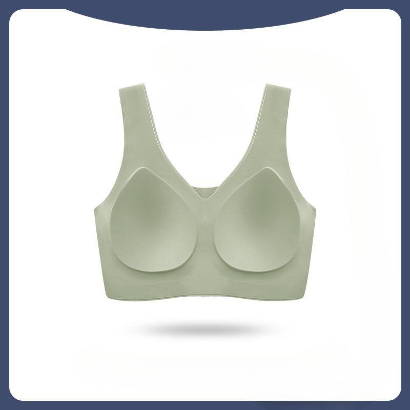 Бесшовное женское нижнее белье, большой размер, удобная встроенная фиксированная чашка, ультратонкий и дышащий жилет, стильный бюстгальтер с красивой спинкой без стального кольца 3XL зелёный
Бесшовное женское нижнее белье, большой размер, удобная встроенная фиксированная чашка, ультратонкий и дышащий жилет, стильный бюстгальтер с красивой спинкой без стального кольца 3XL зелёный