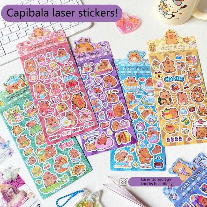 Наклейки Kawaii Capybara, мультяшные водонепроницаемые съемные наклейки, блестящие наклейки, карманные украшения, наклейки для украшения ручного аккаунта
Наклейки Kawaii Capybara, мультяшные водонепроницаемые съемные наклейки, блестящие наклейки, карманные украшения, наклейки для украшения ручного аккаунта