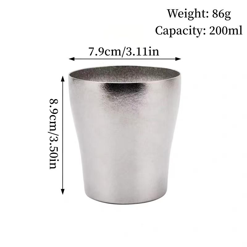 Multicolored Pure Titanium Double-Wall Coffee Mug,Outdoor Camping Water Cups,Creative Gifts Office Tea Mug 200 ml Beer Juice Cup 200ml
Multicolored Pure Titanium Double-Wall Coffee Mug,Outdoor Camping Water Cups,Creative Gifts Office Tea Mug 200 ml Beer Juice Cup 200ml