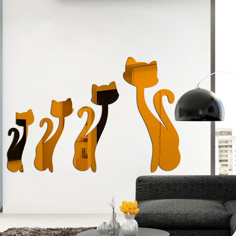 4Pcs cat acrylic sticker home wall decoration accessories cartoon bedroom background 3D mirror wall sticker 4pcs
4Pcs cat acrylic sticker home wall decoration accessories cartoon bedroom background 3D mirror wall sticker 4pcs