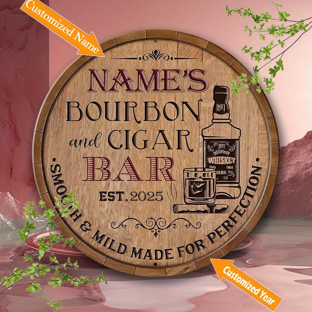 20x20cm Round Retro Aluminum Sign Bourbon Cigar Bar Decor Custom Metal Plaque Whiskey Design білий
20x20cm Round Retro Aluminum Sign Bourbon Cigar Bar Decor Custom Metal Plaque Whiskey Design білий