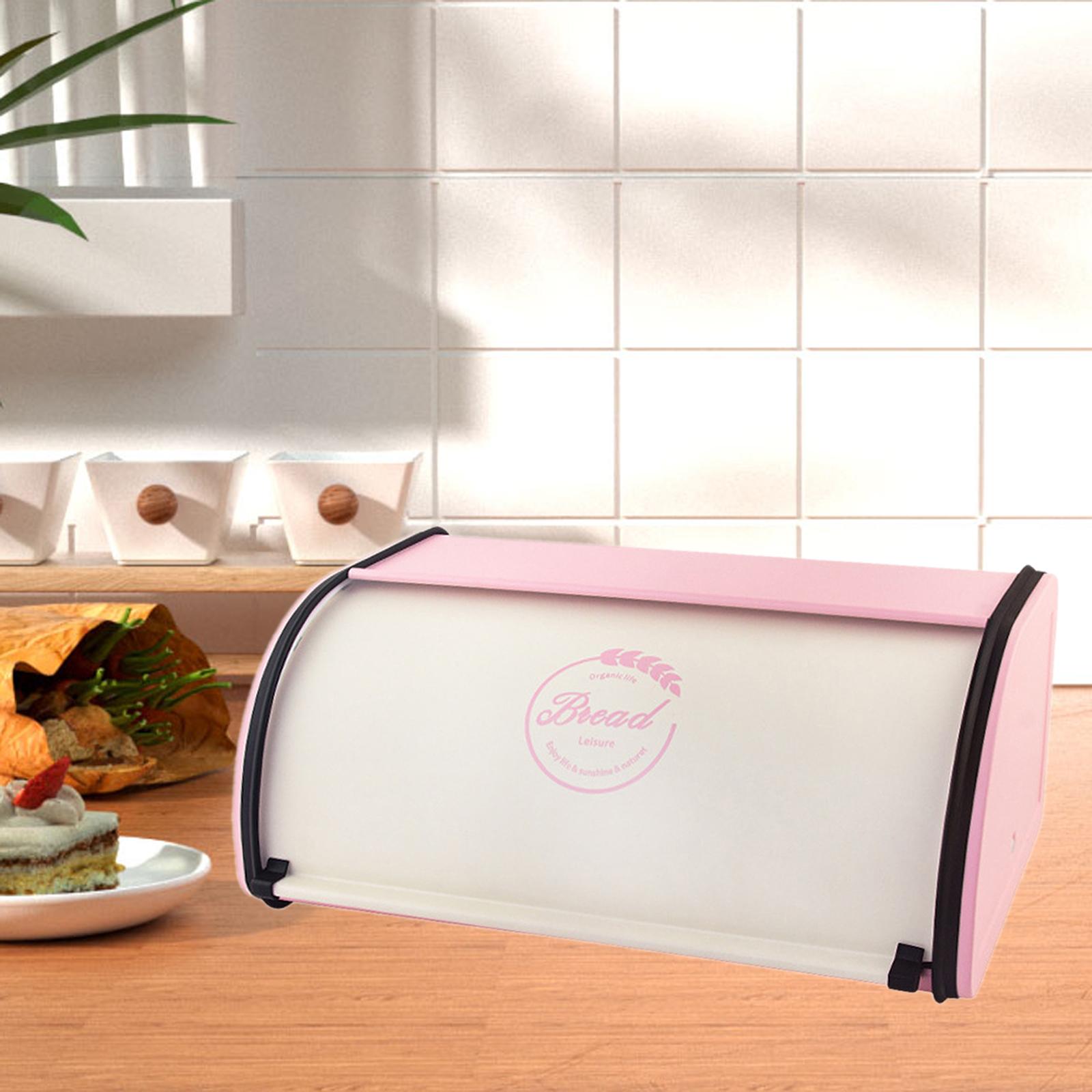 Iron Bread Box Bread Storage Bread Holder with Roll Top Lid Store Cookies Bagels Muffins for Kitchen Countertop Dessert Shop
Iron Bread Box Bread Storage Bread Holder with Roll Top Lid Store Cookies Bagels Muffins for Kitchen Countertop Dessert Shop