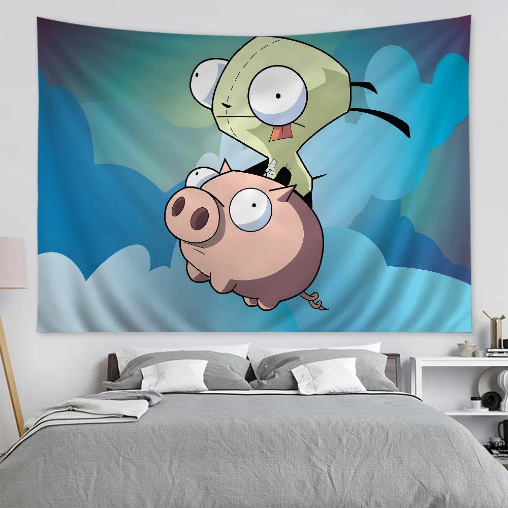 VIKAMA Invader Zim Tapestry Wall Hanging GIR Alien Tarot Card Hippie Trippy Wall Art Cult Cartoon Game Room Dorm Decor 74x94cm(29x37in)
VIKAMA Invader Zim Tapestry Wall Hanging GIR Alien Tarot Card Hippie Trippy Wall Art Cult Cartoon Game Room Dorm Decor 74x94cm(29x37in)