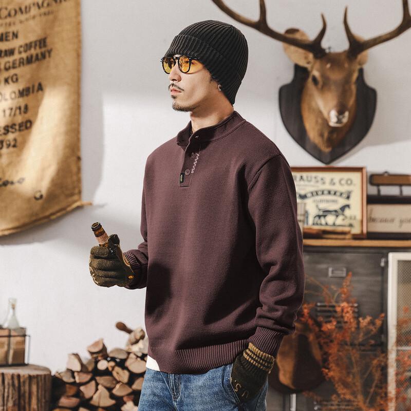 Men s Retro Henley Thick Knit Sweater 3XL
Men s Retro Henley Thick Knit Sweater 3XL