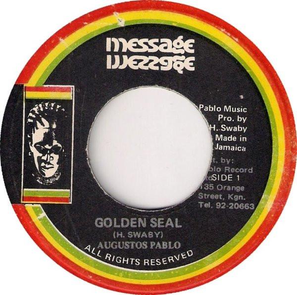 7inch Record AUGUSTUS PABLO AUGUSTUS PABLO T Golden Seal Myhrr In Dub NONE Message 1979 Jamaica Reggae Ska Dub Used
7inch Record AUGUSTUS PABLO AUGUSTUS PABLO T Golden Seal Myhrr In Dub NONE Message 1979 Jamaica Reggae Ska Dub Used
