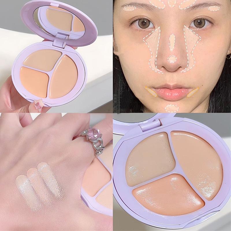 Dikalu 3-Color Concealer Palette Long Lasting Cover Dark Circles Acne Pores Cream Shading Highlighter Moisturize Makeup Cometics as the picture
Dikalu 3-Color Concealer Palette Long Lasting Cover Dark Circles Acne Pores Cream Shading Highlighter Moisturize Makeup Cometics as the picture