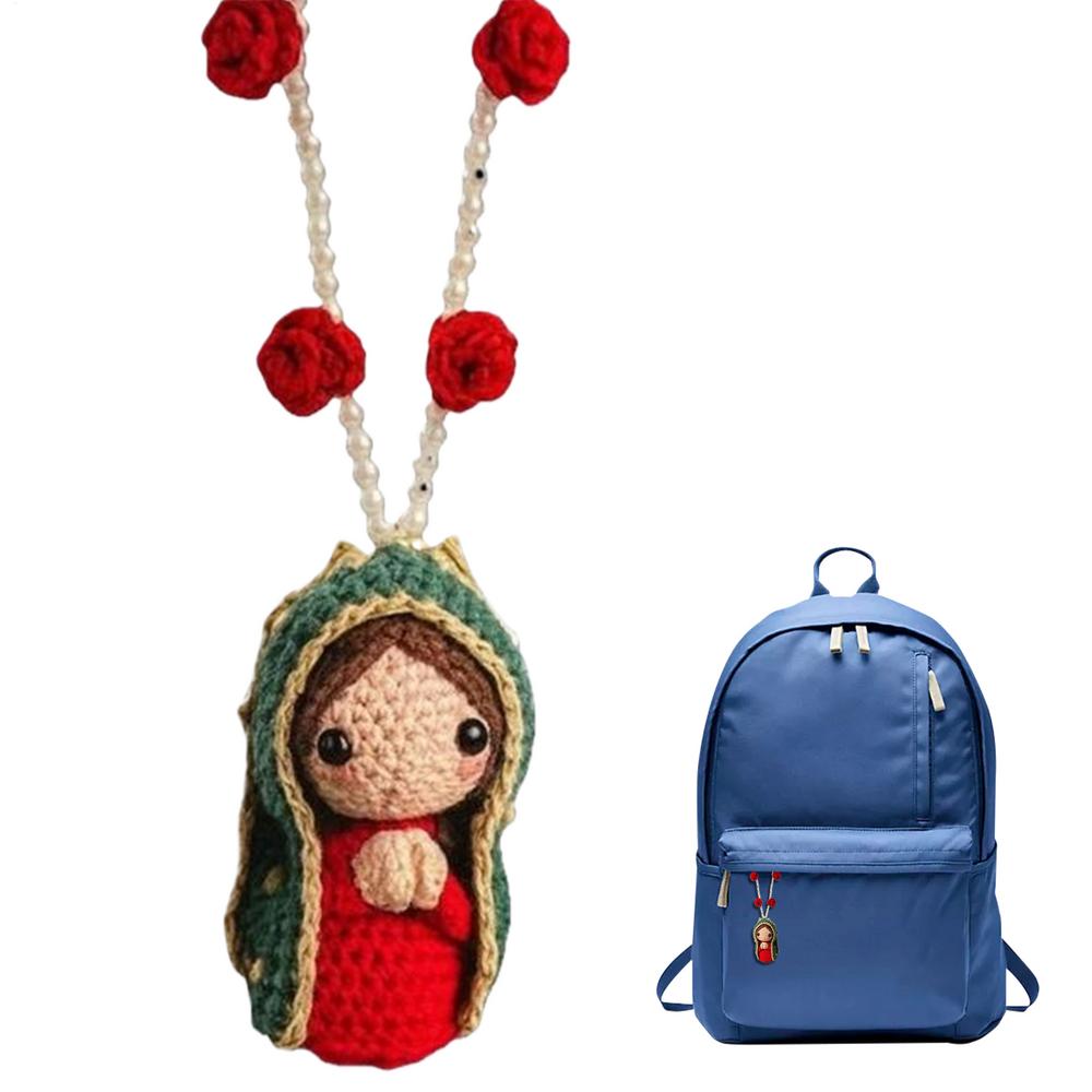 Rear View Mirror Decor Virgin Mary Crochet Cute Mary Car Ornaments With Flower Bead Decor For Truck SUV RV Sedan Vehicle Home
Rear View Mirror Decor Virgin Mary Crochet Cute Mary Car Ornaments With Flower Bead Decor For Truck SUV RV Sedan Vehicle Home
