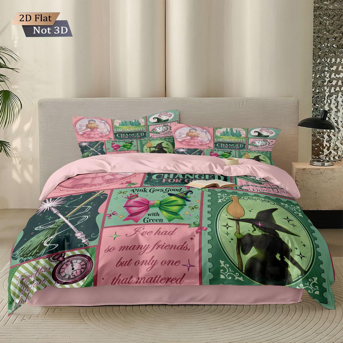 3pcs Magic Wicked Witch Printed Core Less Down Duvet Cover Set Multi Size Bedroom Bedding Decoration Machine Washable 135x200cm
3pcs Magic Wicked Witch Printed Core Less Down Duvet Cover Set Multi Size Bedroom Bedding Decoration Machine Washable 135x200cm