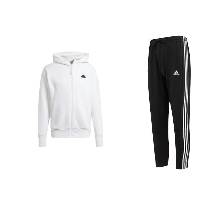 Adidas Logo Patch Hooded Jacket And Tapered Knit Joggers Casual Sports Set Men sets IC0044+IN5092 M
Adidas Logo Patch Hooded Jacket And Tapered Knit Joggers Casual Sports Set Men sets IC0044+IN5092 M
