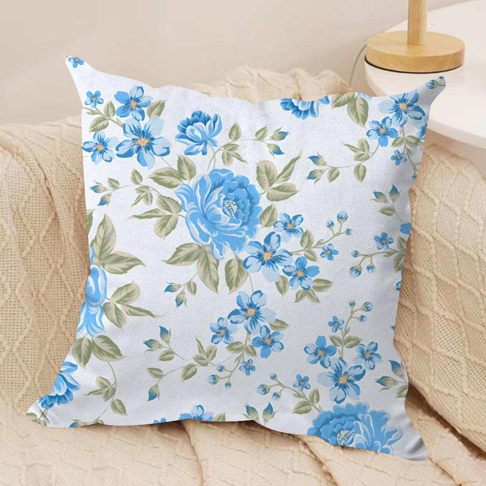 Blue floral pattern Cushion Cover Soft Plush Fabric DoubleSided Printed Cushion Covers for All Seasons Modern HomeDecor Gift 30cmx30cm
Blue floral pattern Cushion Cover Soft Plush Fabric DoubleSided Printed Cushion Covers for All Seasons Modern HomeDecor Gift 30cmx30cm