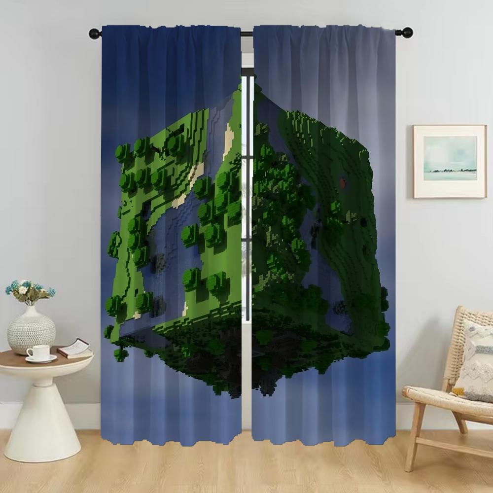 Шторы Mine-crafts Blackout для комнаты, 2 панели, занавески для домашнего интерьера, украшения на Хэллоуин, тюль для спальни W74xH114cmx2pcs-CL
Шторы Mine-crafts Blackout для комнаты, 2 панели, занавески для домашнего интерьера, украшения на Хэллоуин, тюль для спальни W74xH114cmx2pcs-CL