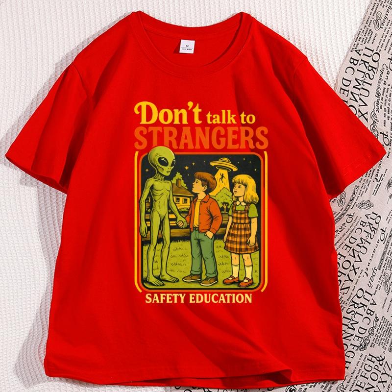Dont Talk To Strangers T Shirt Funny Alien Spooky Season TShirt Men Women Casual Loose Short Sleeve Printed Tshirt Clothes S
Dont Talk To Strangers T Shirt Funny Alien Spooky Season TShirt Men Women Casual Loose Short Sleeve Printed Tshirt Clothes S