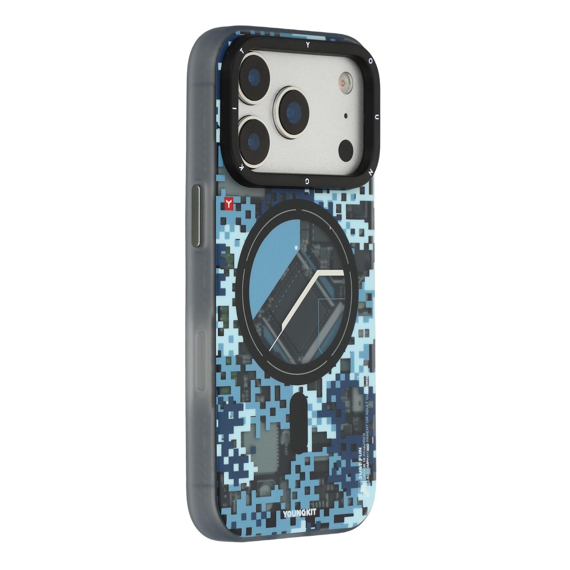 YOUNGKIT For iPhone 17 Pro Magnetic Case Pixel Camouflage 2.0 Shockproof TPU PC Phone Back Cover
YOUNGKIT For iPhone 17 Pro Magnetic Case Pixel Camouflage 2.0 Shockproof TPU PC Phone Back Cover
