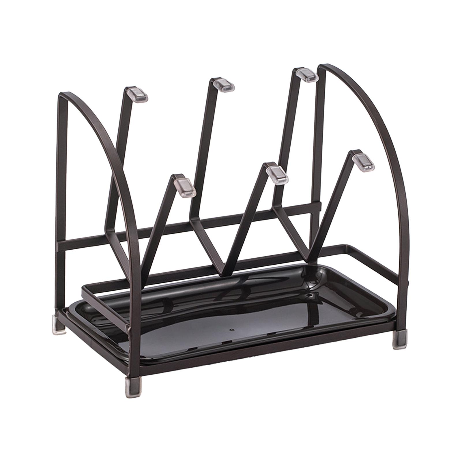 Kitchen Storage Rack Durable Metal Organizer Holder For Mugs Glass Cup Inverted Dustproof Drainage Storage Rack Home Storages чорний
Kitchen Storage Rack Durable Metal Organizer Holder For Mugs Glass Cup Inverted Dustproof Drainage Storage Rack Home Storages чорний