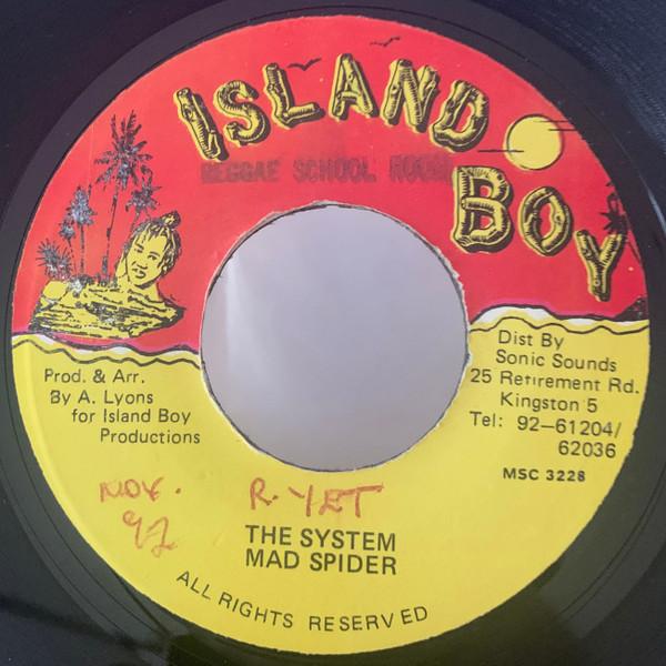 7inch Record MAD SPIDER 5 The System MSC3228 Island Boy Jamaica Reggae Ska Dub Used
7inch Record MAD SPIDER 5 The System MSC3228 Island Boy Jamaica Reggae Ska Dub Used