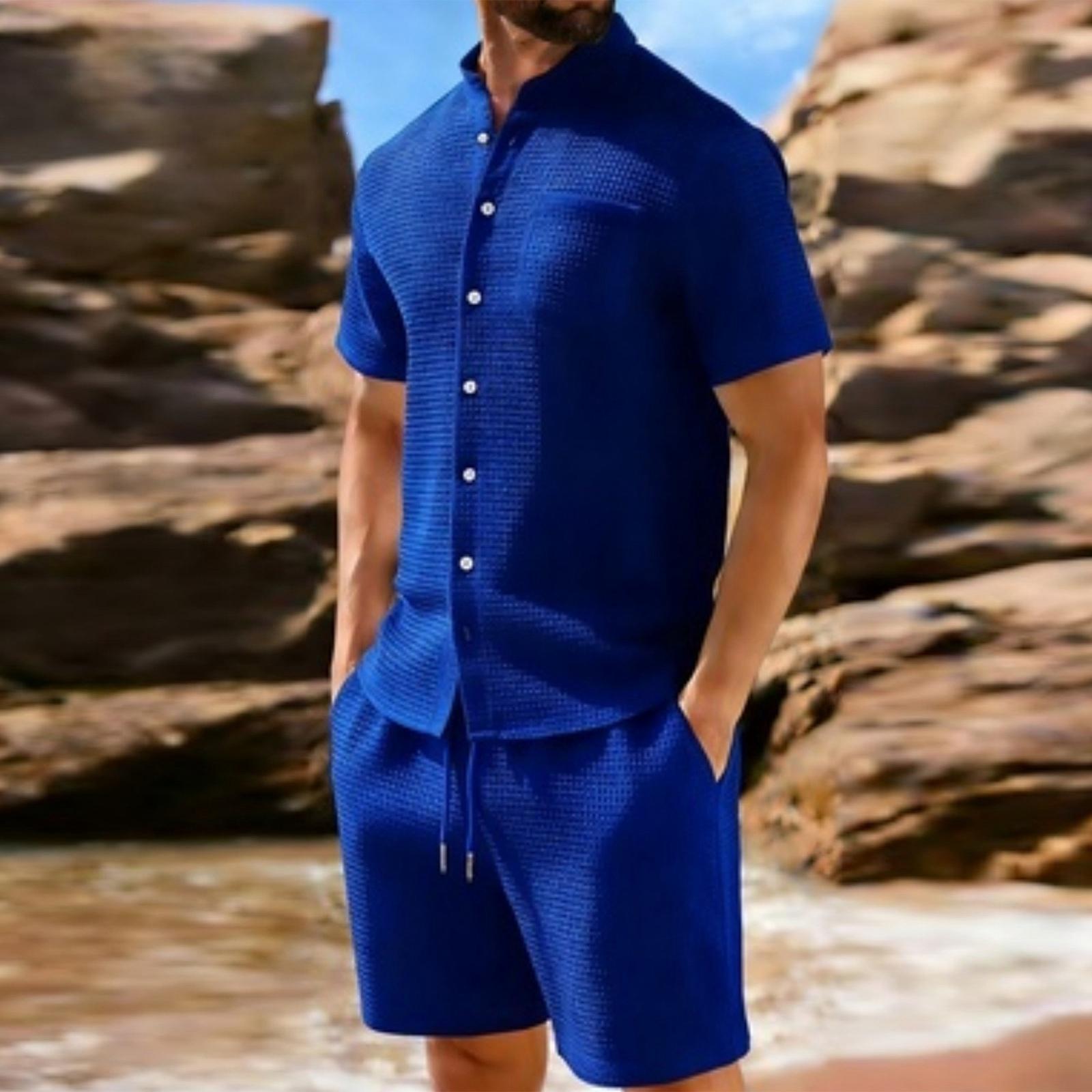 Men s Shirt Two-piece Collared Suit L
Men s Shirt Two-piece Collared Suit L