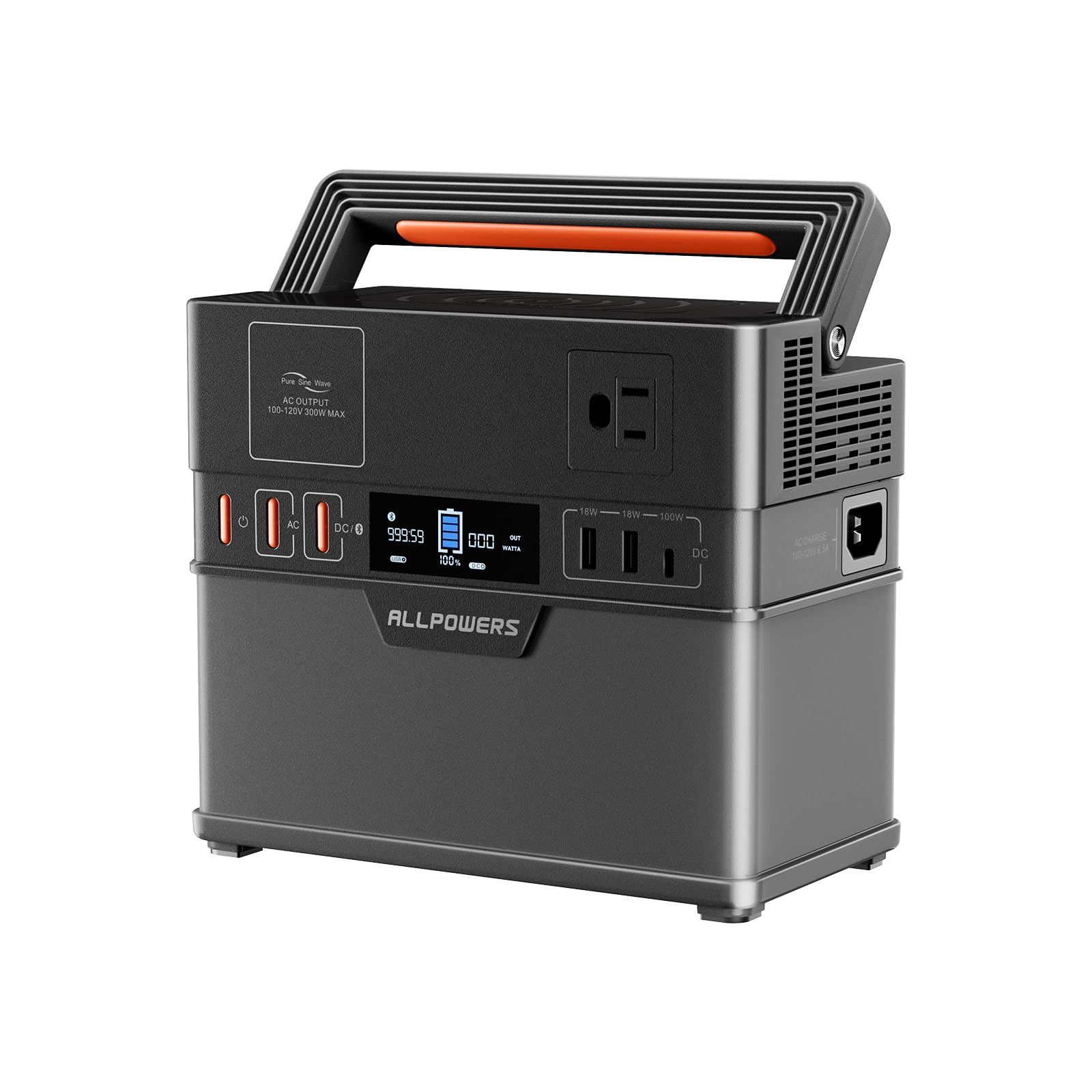 ALLPOWERS S300 PLUS Portable Power High 300W Pure Sine APP Remote MPPT Solar Power Mobile Full Home Emergency Power Disaster Station, 288Wh/78000mAh чорний
ALLPOWERS S300 PLUS Portable Power High 300W Pure Sine APP Remote MPPT Solar Power Mobile Full Home Emergency Power Disaster Station, 288Wh/78000mAh чорний
