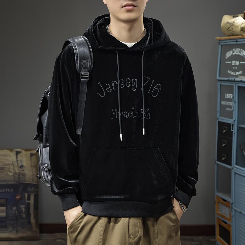 Осенний мужской свитер из плотного бархата 400 г, американская ретро-куртка с вышитыми объемными буквами и карманами на капюшоне 4XL чёрный
Осенний мужской свитер из плотного бархата 400 г, американская ретро-куртка с вышитыми объемными буквами и карманами на капюшоне 4XL чёрный