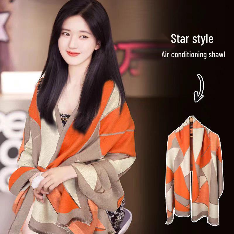 Женская зимняя шаль 2025 года высокого класса - грелка для шеи и защита колен, плед для сна
Женская зимняя шаль 2025 года высокого класса - грелка для шеи и защита колен, плед для сна