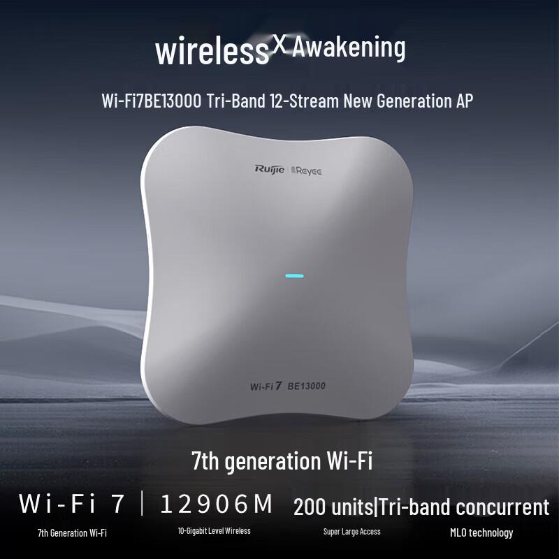 Ruijie RG-RAP2370(H) Wi-Fi 7 Tri-Band Ceiling AP
Ruijie RG-RAP2370(H) Wi-Fi 7 Tri-Band Ceiling AP