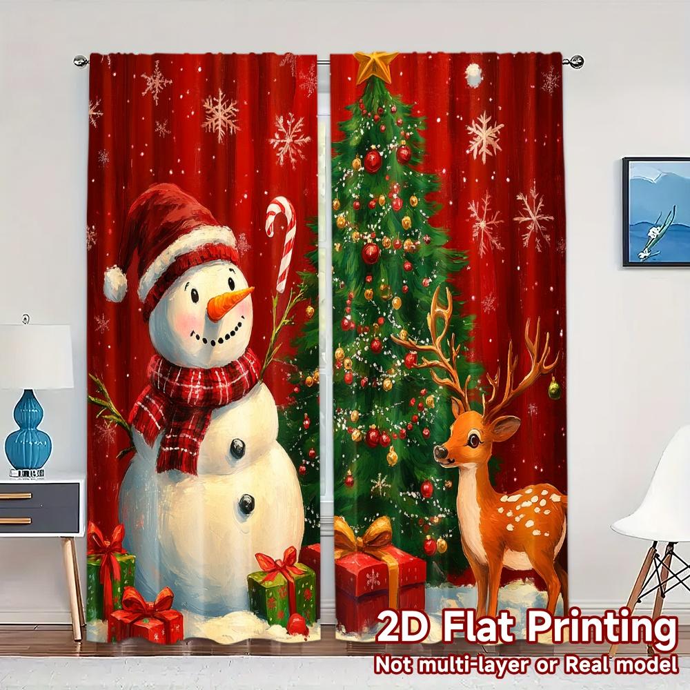 2 шт., Шторы Рождественская елка Снеговик Олень Праздник (3) Шикарные шторы Прочные полиэстеровые шторы Украшения Подходят для улицы 52.50×116.00 CM 2pcs
2 шт., Шторы Рождественская елка Снеговик Олень Праздник (3) Шикарные шторы Прочные полиэстеровые шторы Украшения Подходят для улицы 52.50×116.00 CM 2pcs