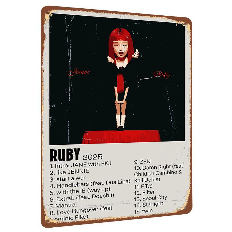 Ruby Album Cover Custom Metal Wall Art Decor for Music Fans Home Room Decoration 20x30cm(7.8x11.8inch)
Ruby Album Cover Custom Metal Wall Art Decor for Music Fans Home Room Decoration 20x30cm(7.8x11.8inch)