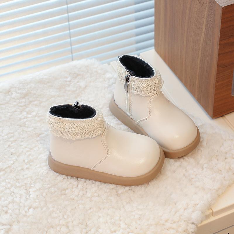 Children Shoes Lovely Lace Cotton Plush Soft Soled Leather Boots Fashion Versatile Antiskid Infant Winter Shoes Botas Para Niñas 25insole15.7cm
Children Shoes Lovely Lace Cotton Plush Soft Soled Leather Boots Fashion Versatile Antiskid Infant Winter Shoes Botas Para Niñas 25insole15.7cm
