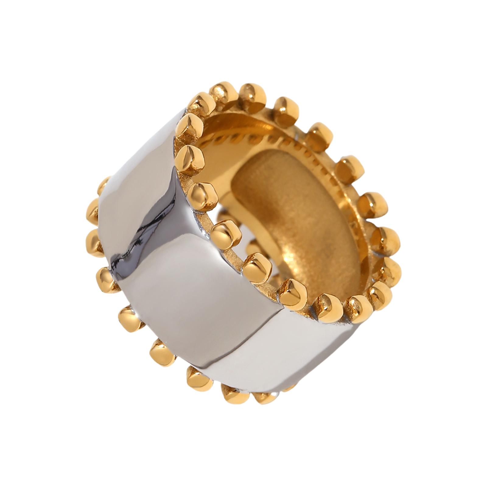 Кольца из нержавеющей стали Серьги с золотой бисерной отделкой Водонепроницаемые украшения Модные серьги-пусеты для универсальной носки 8
Кольца из нержавеющей стали Серьги с золотой бисерной отделкой Водонепроницаемые украшения Модные серьги-пусеты для универсальной носки 8