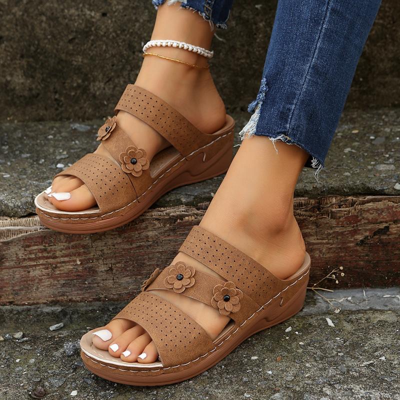 2024 Hot Sale Shoes for Women Open Toe Women s Slippers Summer Rome Flowers Outdoor Beach Casual Wedge Large Size Slippers
2024 Hot Sale Shoes for Women Open Toe Women s Slippers Summer Rome Flowers Outdoor Beach Casual Wedge Large Size Slippers