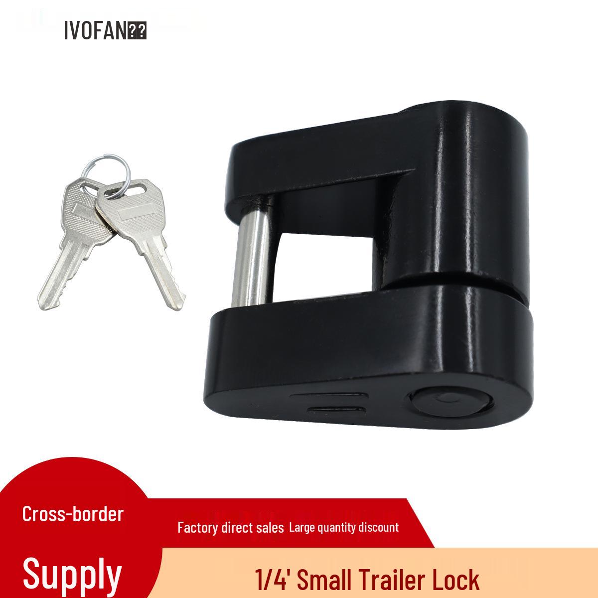 1/4 Inch Small Trailer Hitch & Connector Lock for RVs and Trucks Single Black Lock
1/4 Inch Small Trailer Hitch & Connector Lock for RVs and Trucks Single Black Lock