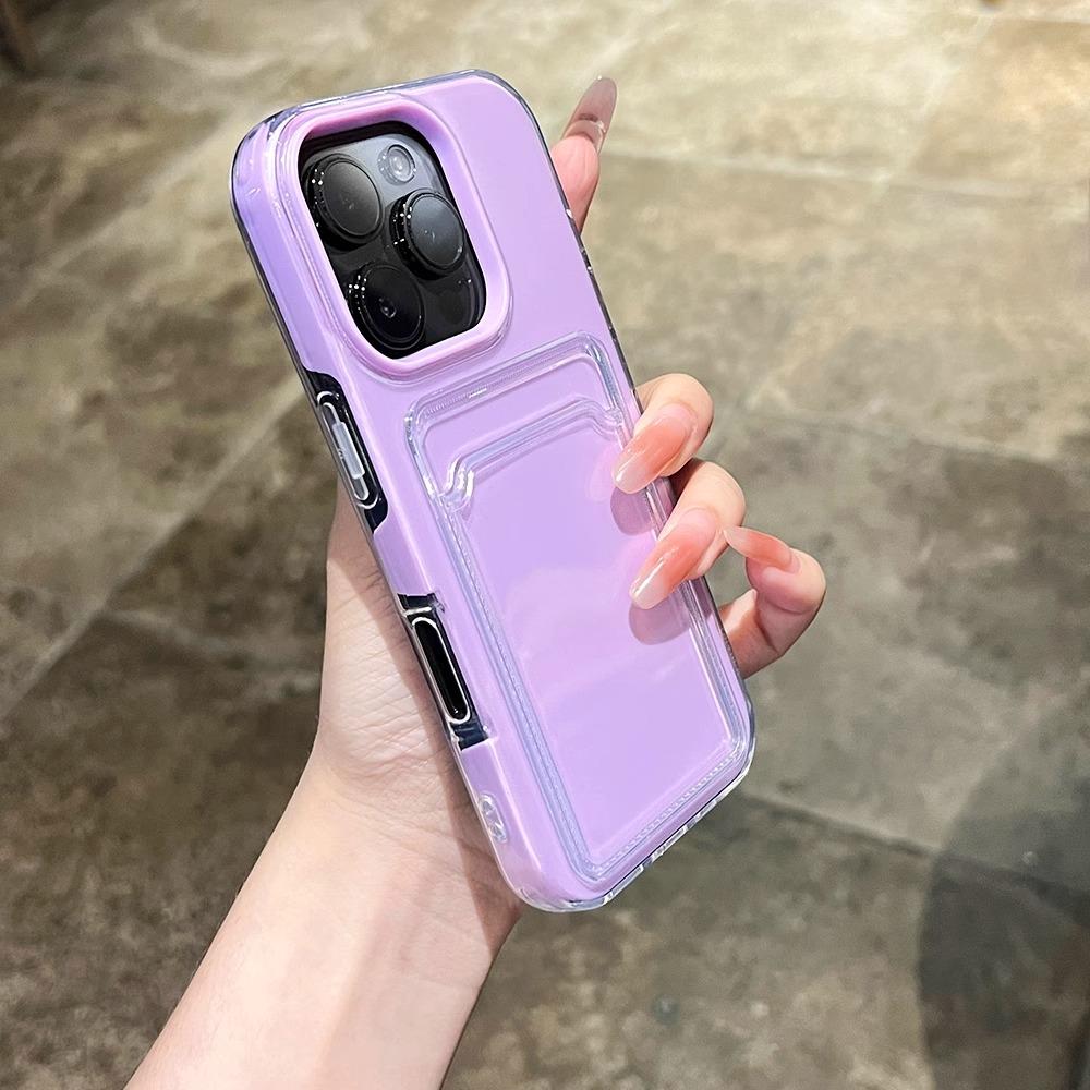 Luxury Jelly Wallet Transparent Bumper Case For iPhone 17 Air 16 15 14 13 12 11 Pro Max Candy Soft+Hard Card Slot Phone Cover iPhone 11 фіолетовий
Luxury Jelly Wallet Transparent Bumper Case For iPhone 17 Air 16 15 14 13 12 11 Pro Max Candy Soft+Hard Card Slot Phone Cover iPhone 11 фіолетовий