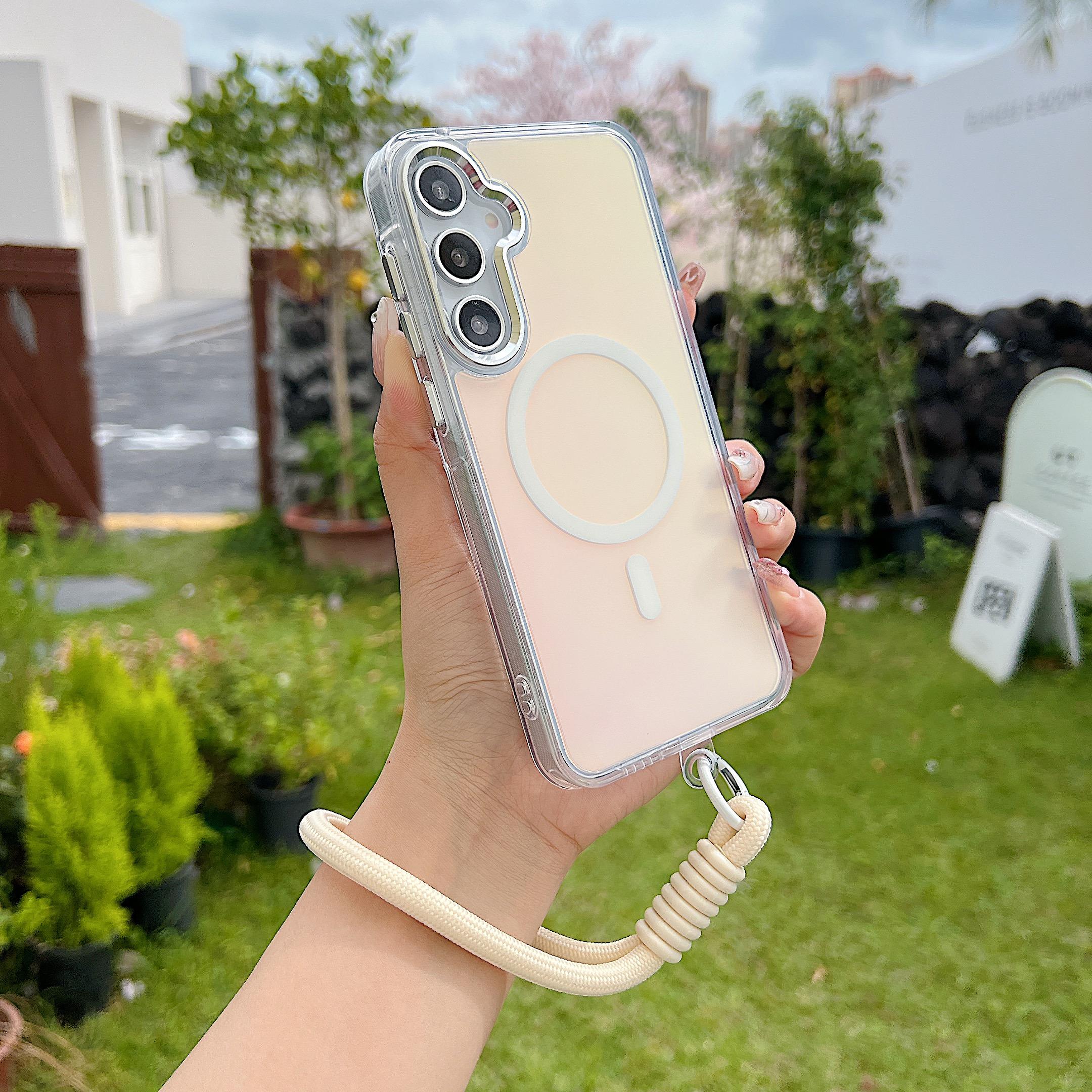Fashion Laser Gradient Magnetic Lanyard Shockproof Case for Samsung S25 S24 S23 Ultra Plus S25 edge A56 A36 A26 Magsafe Cover Case & Strap&Galaxy S25 Ultra
Fashion Laser Gradient Magnetic Lanyard Shockproof Case for Samsung S25 S24 S23 Ultra Plus S25 edge A56 A36 A26 Magsafe Cover Case & Strap&Galaxy S25 Ultra