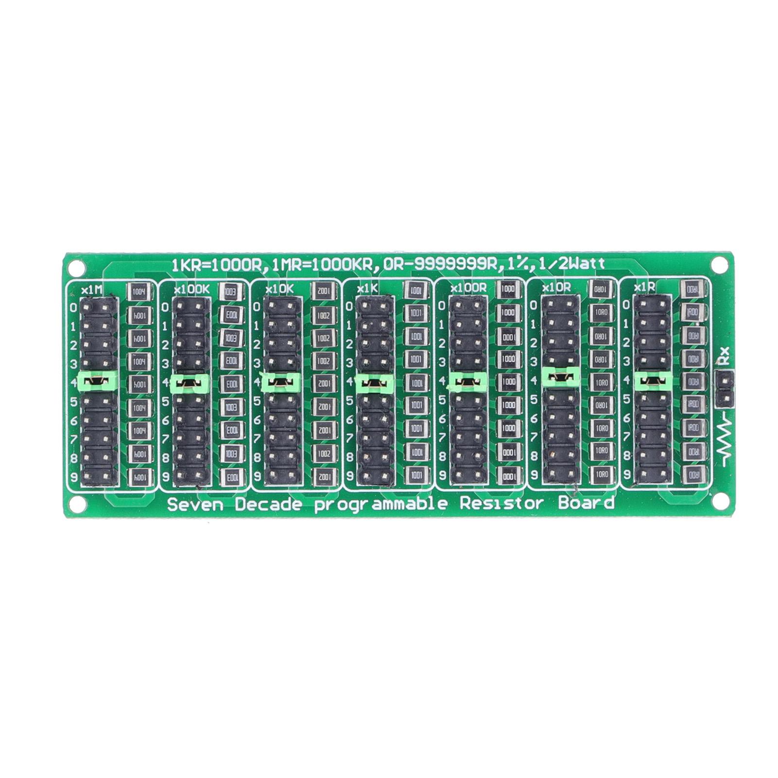 Programmable Resistor Board 1R to 9999999R 8 Section 0.1R Low Cost Accuracy Electronic Component
Programmable Resistor Board 1R to 9999999R 8 Section 0.1R Low Cost Accuracy Electronic Component