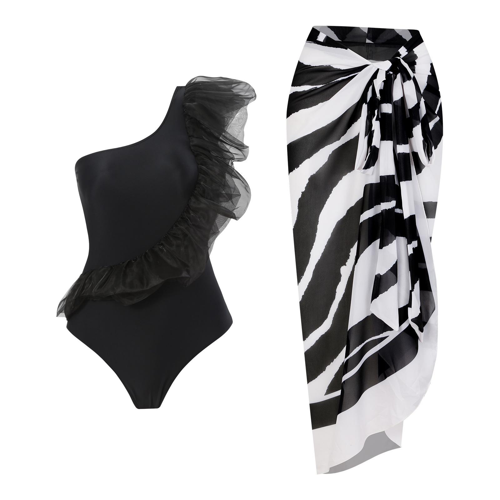 2025 Sexy One-Shoulder Ruffle One-Piece Swimsuit with Skirt - New Bestseller for Women One Size
2025 Sexy One-Shoulder Ruffle One-Piece Swimsuit with Skirt - New Bestseller for Women One Size