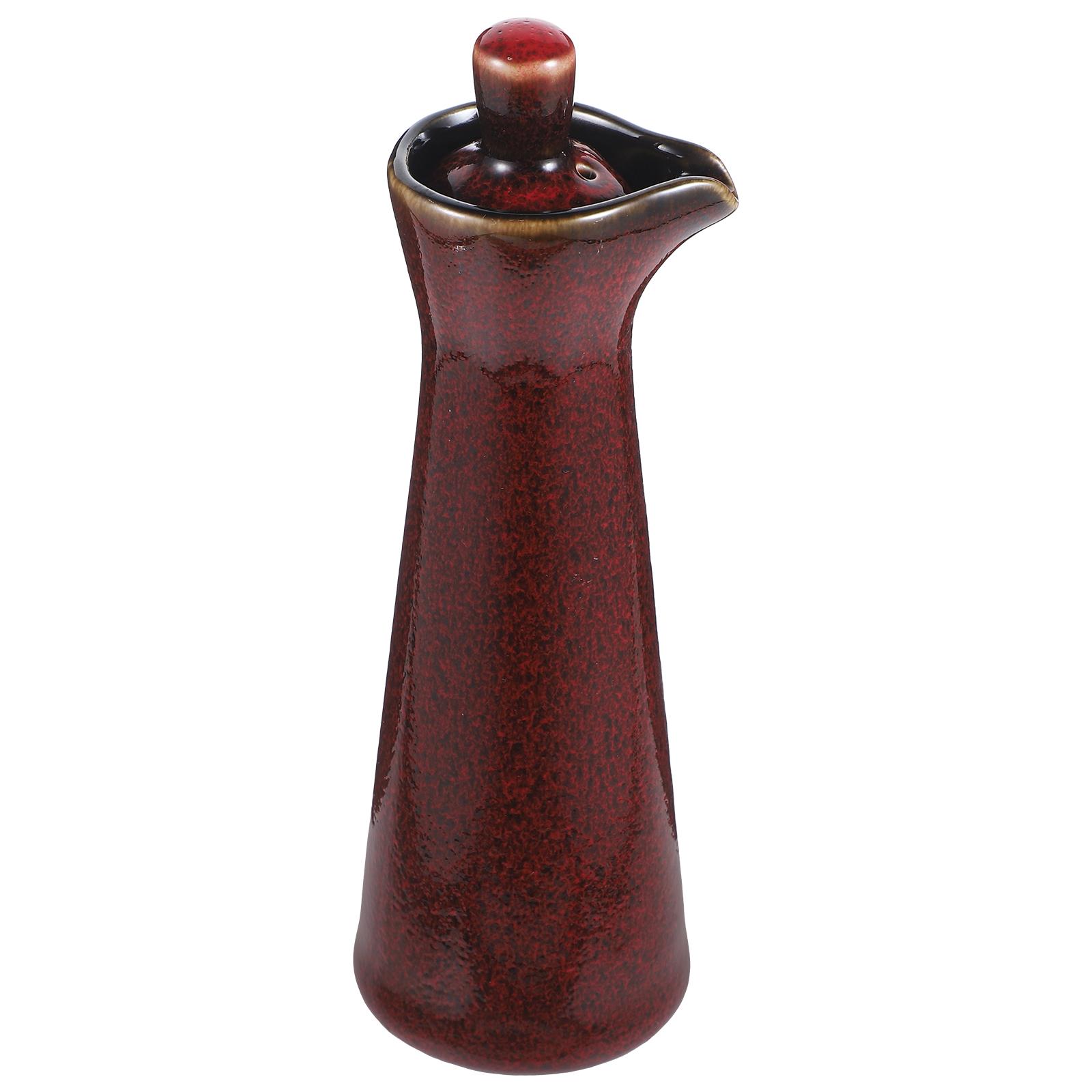 Ceramic Condiment Bottle Japanese Style Multi-Functional Oil Vinegar Soy Sauce Container Kitchen Home Restaurant Use червоний
Ceramic Condiment Bottle Japanese Style Multi-Functional Oil Vinegar Soy Sauce Container Kitchen Home Restaurant Use червоний