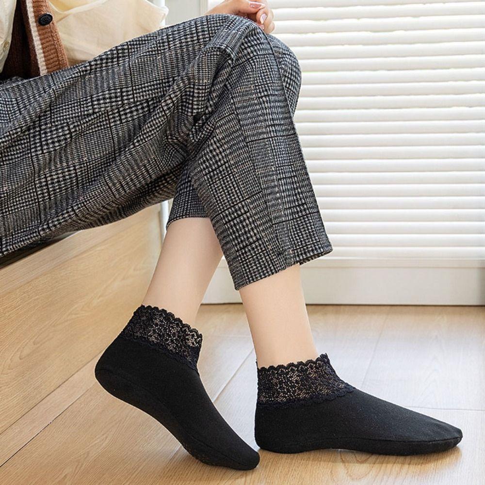 5Pairs Soft Bottom Lace Socks Thicken Home Slippers Sweet Winter Floor Shoes 5 Pairs тілесний
5Pairs Soft Bottom Lace Socks Thicken Home Slippers Sweet Winter Floor Shoes 5 Pairs тілесний