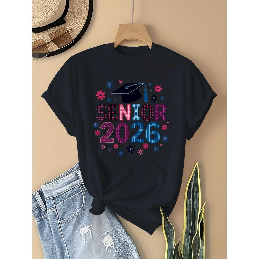 Women s Graduation Senior Year Cap Diploma Design with Floral Number 26 Pure Comfort Fit Casual Round Neck Top S
Women s Graduation Senior Year Cap Diploma Design with Floral Number 26 Pure Comfort Fit Casual Round Neck Top S