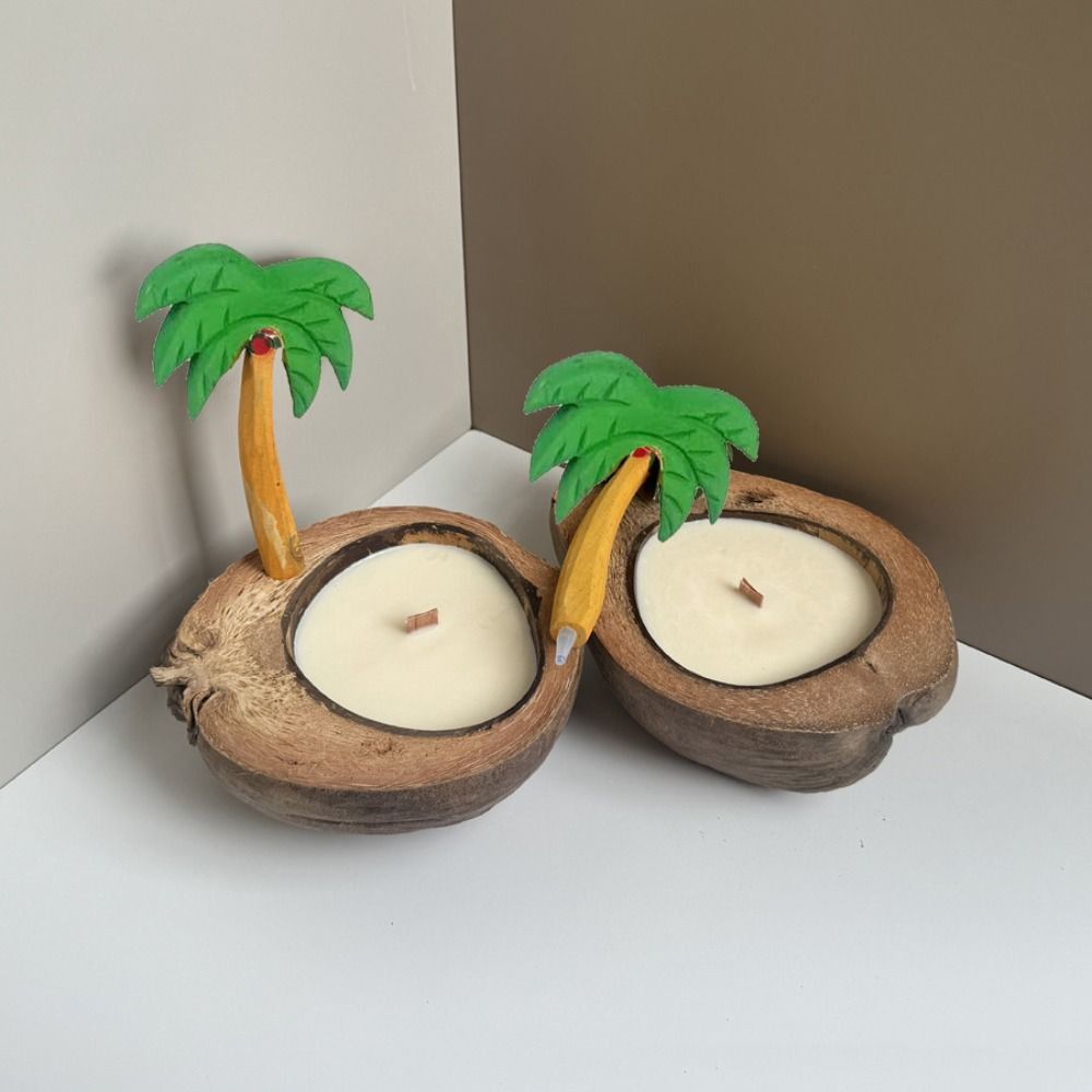 Wax Free Candlestick Creative Incense Holder Boat-shaped Coconut Shell Holder Restaurant коричневий
Wax Free Candlestick Creative Incense Holder Boat-shaped Coconut Shell Holder Restaurant коричневий