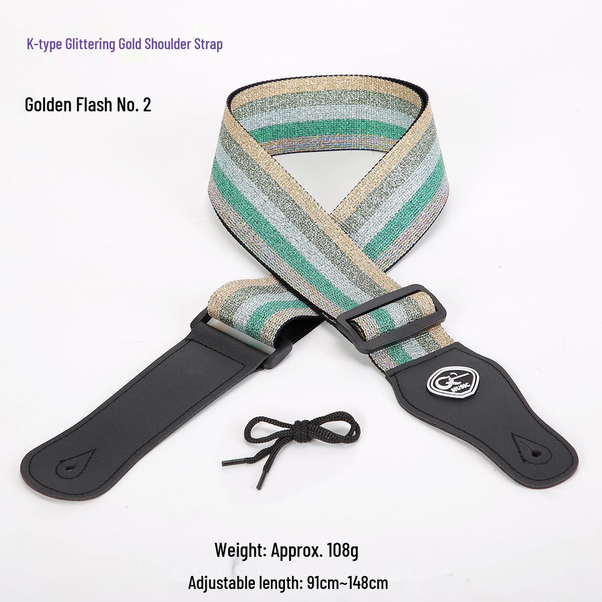 Flash Gold Electric Guitar & Bass Shoulder Strap – Widened and Thickened Design
Flash Gold Electric Guitar & Bass Shoulder Strap – Widened and Thickened Design
