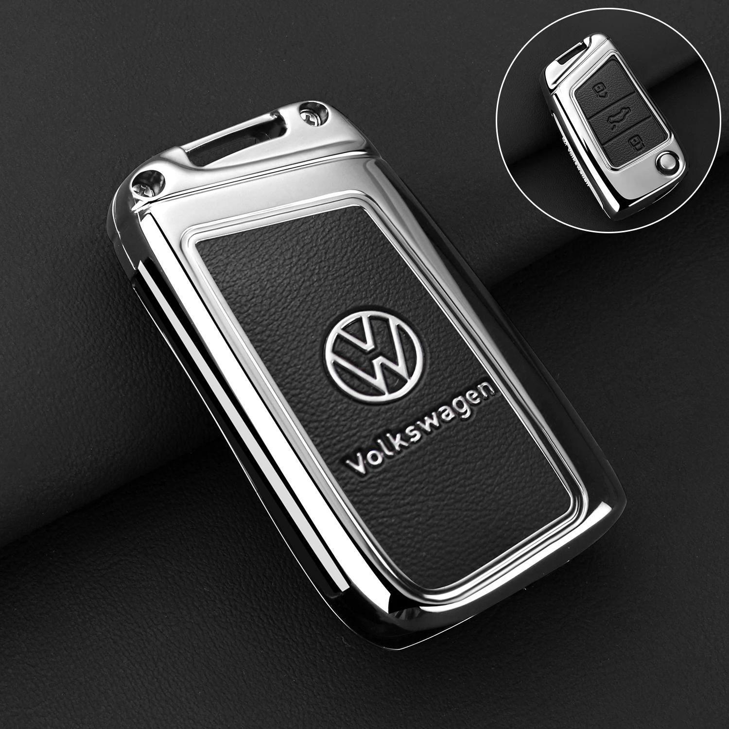 For VW zinc alloy Leather Car Key Case Protection Cover shell fob for VW Volkswagen Golf 7 MK7 Tiguan MK2 T-roc T-cross Access
For VW zinc alloy Leather Car Key Case Protection Cover shell fob for VW Volkswagen Golf 7 MK7 Tiguan MK2 T-roc T-cross Access