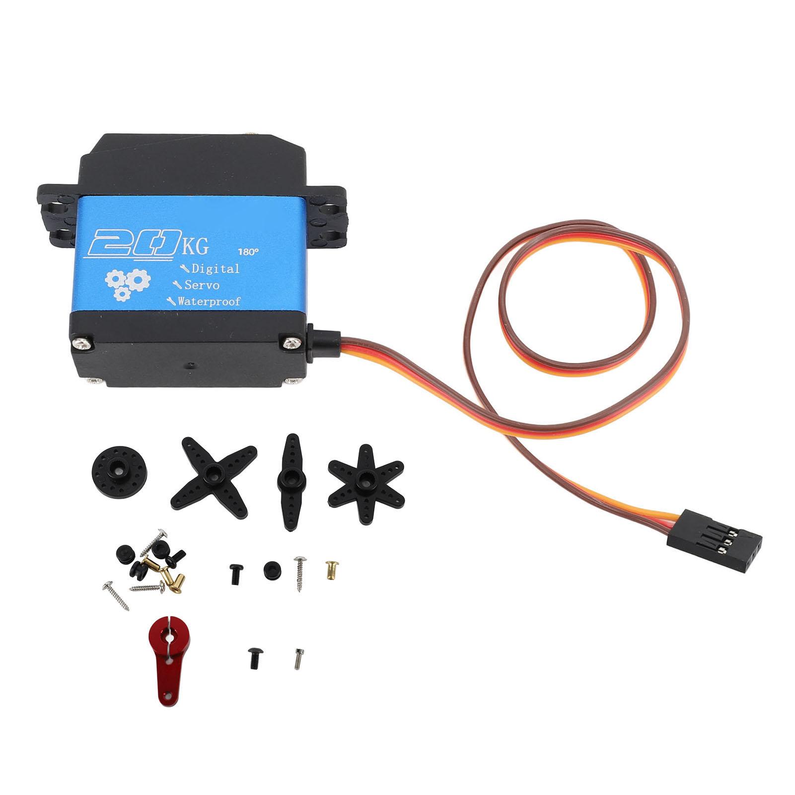 20kg RC Servo High Torsion Programmable Metal Gear Servo for RC Car Boat Robot DC4.86V
20kg RC Servo High Torsion Programmable Metal Gear Servo for RC Car Boat Robot DC4.86V