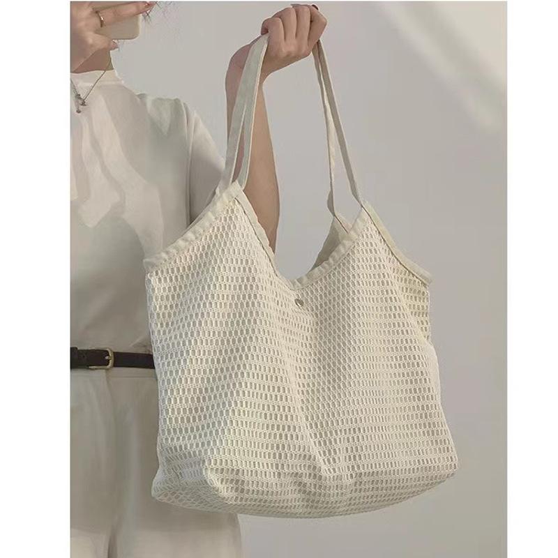 Summer canvas bag small fresh large capacity fishing net bag student large bag portable shoulder shopping bag білий
Summer canvas bag small fresh large capacity fishing net bag student large bag portable shoulder shopping bag білий