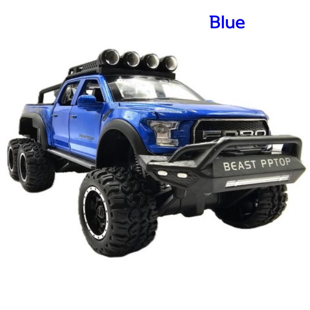 Ford Beast Raptor Позашляховик 1:24 міні-машинки з литого металу, (Червоний, синій, чорний), 1 шт синій
Ford Beast Raptor Позашляховик 1:24 міні-машинки з литого металу, (Червоний, синій, чорний), 1 шт синій